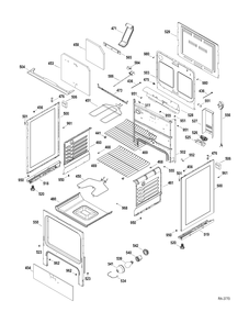 BODY PARTS Diagram and Parts List for MCBS585DR1WW  General Electric Range