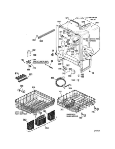 Part Location Diagram of WD30M15 GE SLIDE RACK