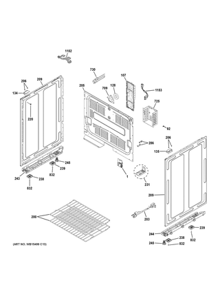 Body Parts Diagram and Parts List for CGS995SEL2SS  General Electric Range