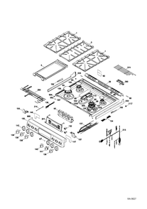 Part Location Diagram of WS01F00599 GE HARNESS CONTROL PANEL