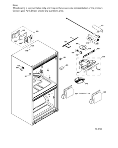 FF FUNCTIONAL PARTS Diagram and Parts List for PNQ20KMHBFES  General Electric Refrigerator
