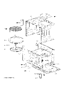 Oven Cavity Parts Diagram and Parts List for PT7800EKAES  General Electric Microwave Oven Combo
