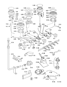 BURNER PARTS Diagram and Parts List for CFSGG36K1BS  General Electric Range