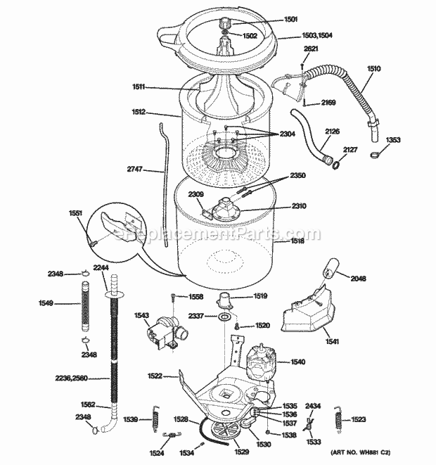 Part Location Diagram of WH01X10437 GE LOCK PLATE