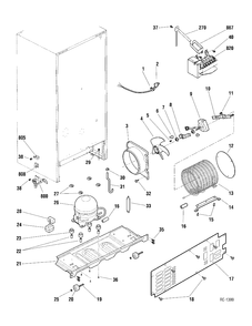Part Location Diagram of WR2M3678 GE NO LONGER AVAILABLE