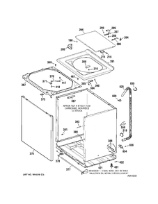 Part Location Diagram of WH42X10606 GE CONTROL PANEL Assembly