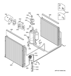 Unit Parts Diagram and Parts List for AZ85H18EACM2  General Electric Air Conditioner