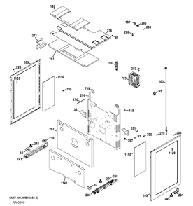 BODY PARTS Diagram and Parts List for PCGB950SEF1SS  General Electric Range