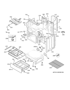 Body Parts Diagram and Parts List for JB735EP4ES  General Electric Range