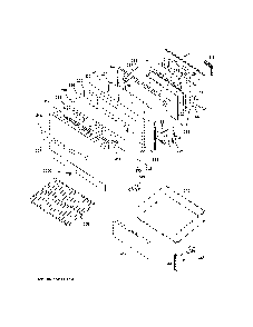 Door & drawer parts Diagram and Parts List for JB256RM2SS  General Electric Range