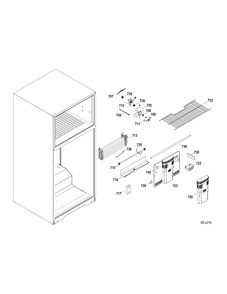 FZ SECTION Diagram and Parts List for GTRS0KBZALSS  General Electric Refrigerator