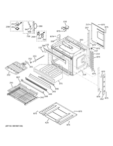 Body Parts Diagram and Parts List for CKS70DP2N4S1  General Electric Wall Oven