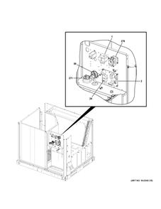 Control Parts Diagram and Parts List for NP16G36V09004  General Electric Air Conditioner