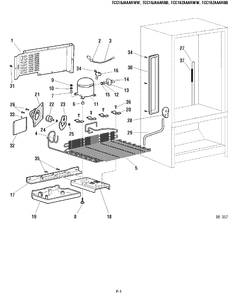 SYSTEM GROUP 2 Diagram and Parts List for TCX18JAAARWW  General Electric Refrigerator
