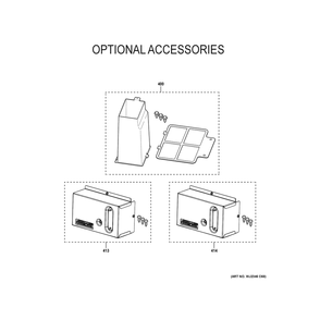 Optional Accessories Diagram and Parts List for AHHS09D3XXA1  General Electric Air Conditioner