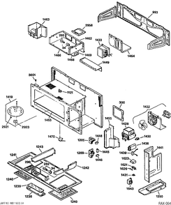 BODY PARTS Diagram and Parts List for JVM230WLC01  General Electric Microwave