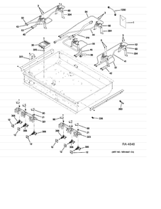 GAS & BURNER PARTS Diagram and Parts List for ZDP366NP6SS  General Electric Range