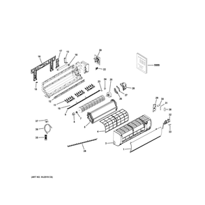 Room Air Conditioner Diagram and Parts List for HW24HN2DAB1  General Electric Air Conditioner