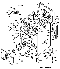 Body Parts Diagram and Parts List for JBP95WW1  General Electric Range