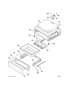 WARMING DRAWER Diagram and Parts List for JCBP81DM3BB  General Electric Range