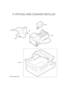 Optional Accessories Diagram and Parts List for DFE28JMKDES  General Electric Refrigerator