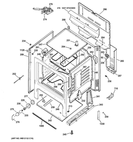 Body Parts Diagram and Parts List for RB757DP2CT  Hotpoint Range