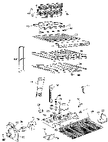Unit Parts Diagram and Parts List for TBX25ZNM  General Electric Refrigerator
