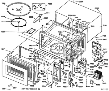 Part Location Diagram of WB24X410 GE SWITCH-THERM