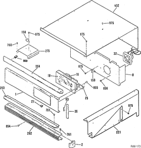 CONTROL PANEL Diagram and Parts List for CSS2760S-1  General Electric Range