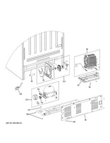 Machine Compartment Diagram and Parts List for GIE21GSHCSS  General Electric Refrigerator
