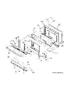 Door Diagram and Parts List for JB655DK6WW  General Electric Range