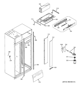 FRESH FOOD SECTION Diagram and Parts List for ZISS420NHBSS  General Electric Refrigerator