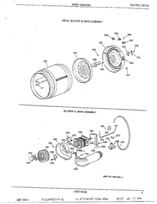 Electric Dryer Page 4 Diagram and Parts List for SIG7010ET0WG  General Electric Dryer