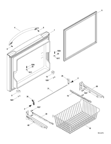 FZ DRAWER Diagram and Parts List for PDRS0MBYERSS  General Electric Refrigerator