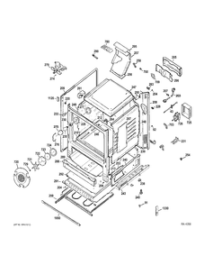 BODY Diagram and Parts List for PCGB910DET1BB  General Electric Range