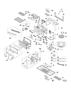 Part Location Diagram of WG02F05277 GE CONTROL PANEL