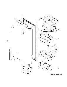 Fresh food door - rh Diagram and Parts List for ZWE23ESNDSS  General Electric Refrigerator