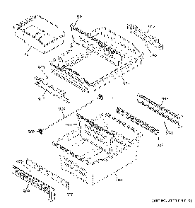Freezer shelves Diagram and Parts List for GNE25JSKDFSS  General Electric Refrigerator