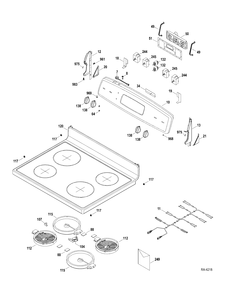 CONTROLS-COOKTOP Diagram and Parts List for JCBS630DT1WW  General Electric Range