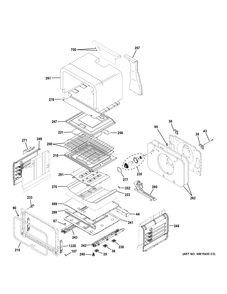 LOWER OVEN Diagram and Parts List for PGB980ZEJ4SS  General Electric Range