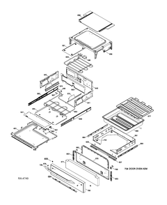 DRAWER PARTS Diagram and Parts List for PC2B930SET1SS  General Electric Range