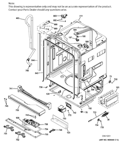 BODY PARTS 1 Diagram and Parts List for ZDT870SSF5SS  General Electric Dishwasher