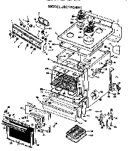 Part Location Diagram of WB7X6833 GE DISCONTINUED