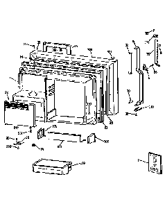 Freezer Door Diagram and Parts List for TBX25PCSLLA  General Electric Refrigerator