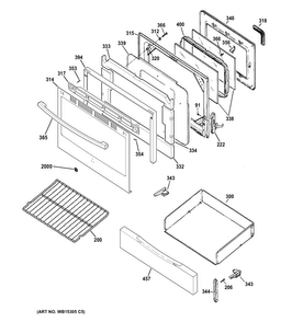 Part Location Diagram of WB02X24700 GE CLIP WINDOW