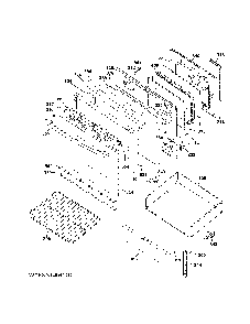 Door & drawer parts Diagram and Parts List for JB480DM2WW  General Electric Range
