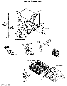 Part Location Diagram of WD21X647 GE SWITCH RKR
