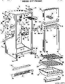 Part Location Diagram of WR22X331 GE DISCONTINUED