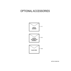 Optional Accessories Diagram and Parts List for NS16H42SA500A  General Electric Air Conditioner