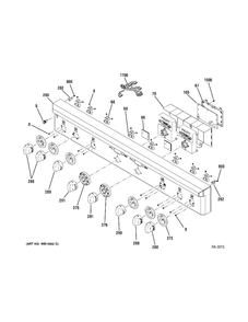 Controls Diagram and Parts List for ZIFP360NXLH  General Electric Freezer